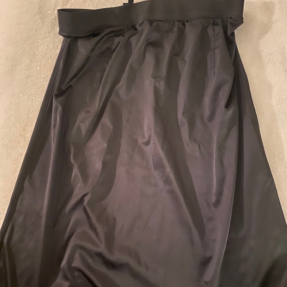 Torrid Black Satin Skirt
